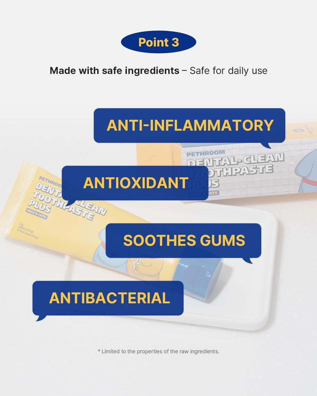 PETHROOM Dental Clean Toothpaste Plus for Dogs & Cats