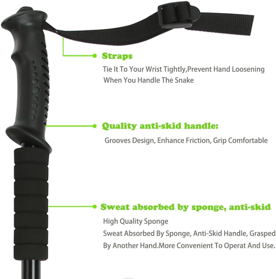 Snake Hooks 53in 25in Telescoping Reptile Handling Tool Set Dual Kit
