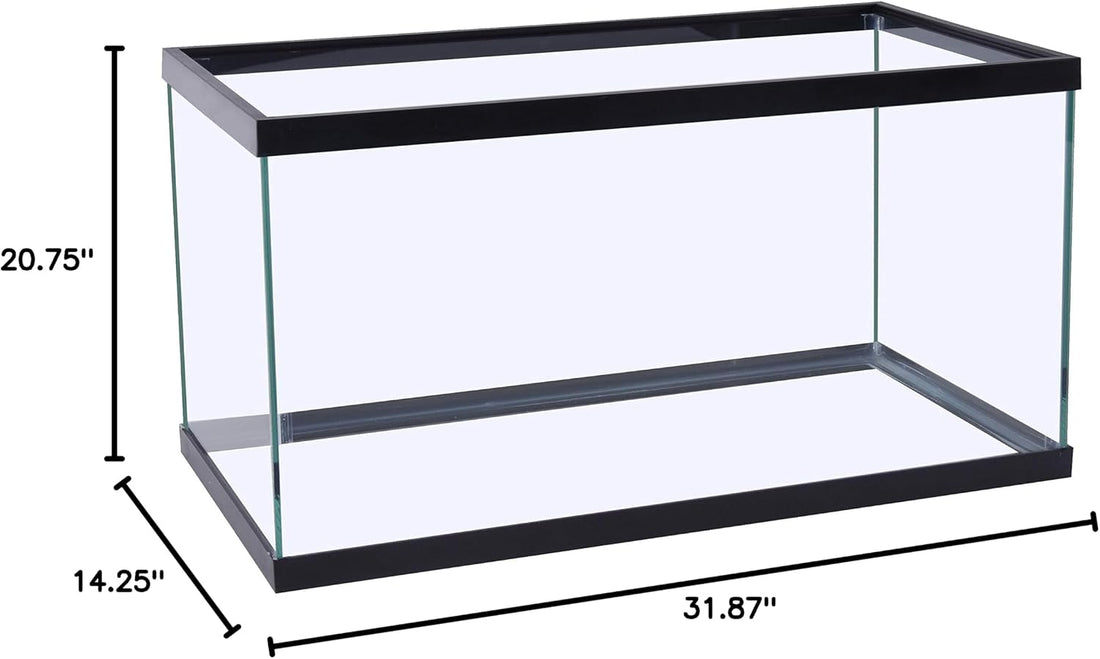 Tetra 29 Gallon Glass Aquarium, Rectangular Fish Tank