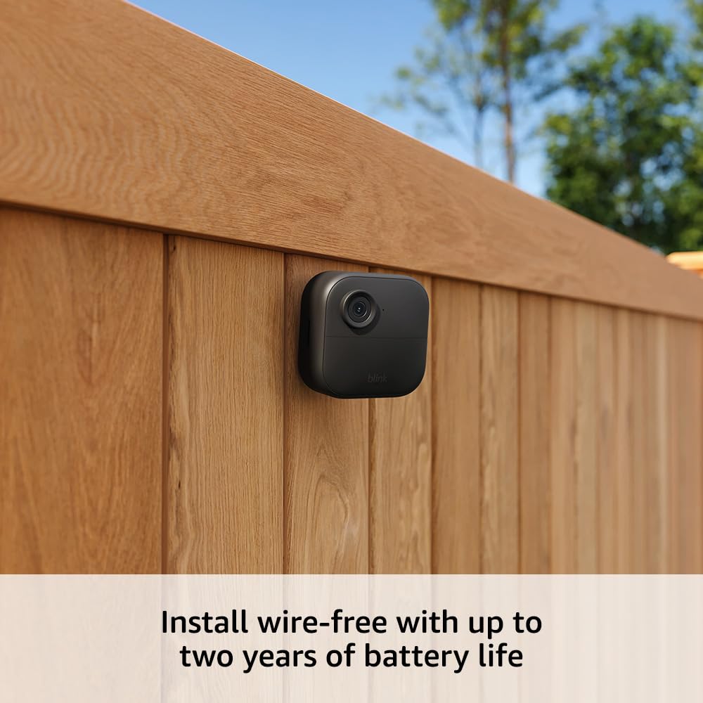 Blink Outdoor 4 – Wireless smart security camera, two-year battery