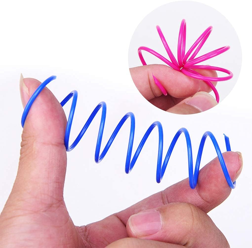 Andiker Interactive Cat Spiral Creative Spring Toy to Kill Time