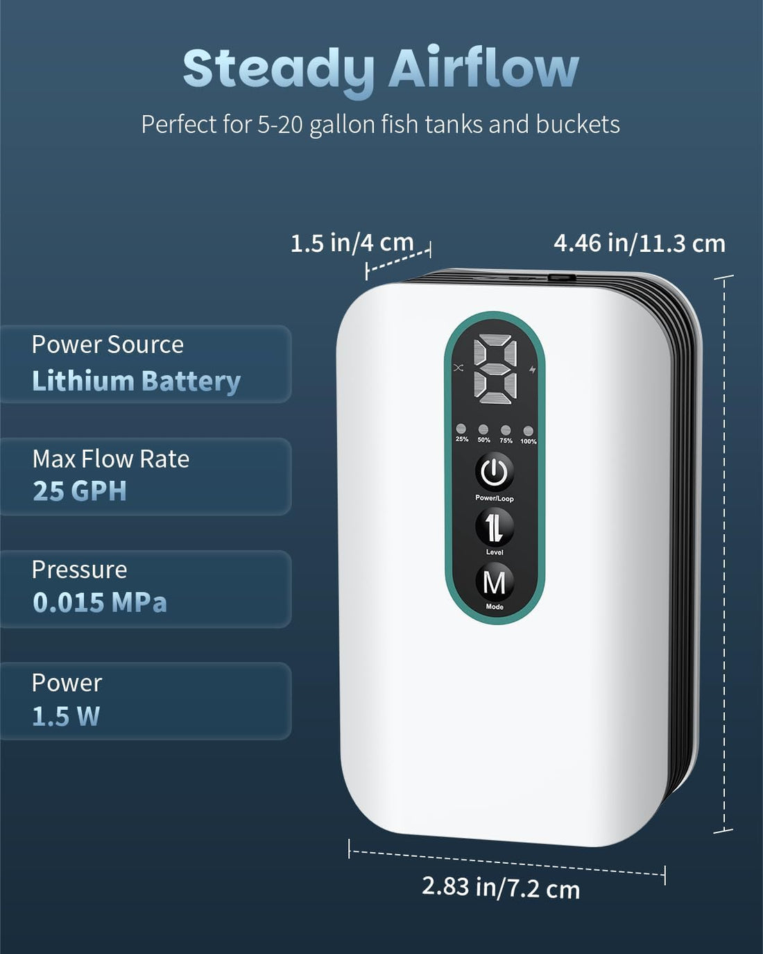 Pawfly USB Rechargeable Bait Aerator for Fishing