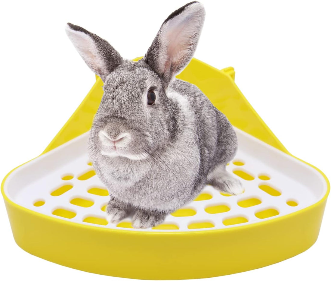 Litewoo Rabbit Litter Box Toilet Bunny Corner Potty for Guinea Pigs