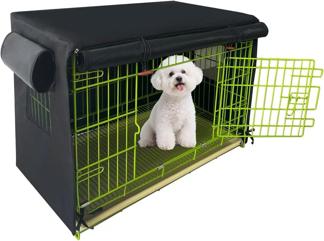 Dog Crate Cover Thickened Waterproof Breathable for 24 Inch Cage