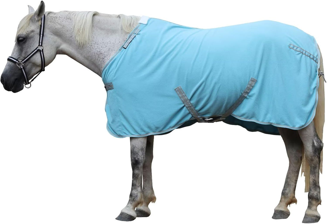 LEAFOREST Horse Fleece Blanket Exercise Cooler Liner Soft Moisture