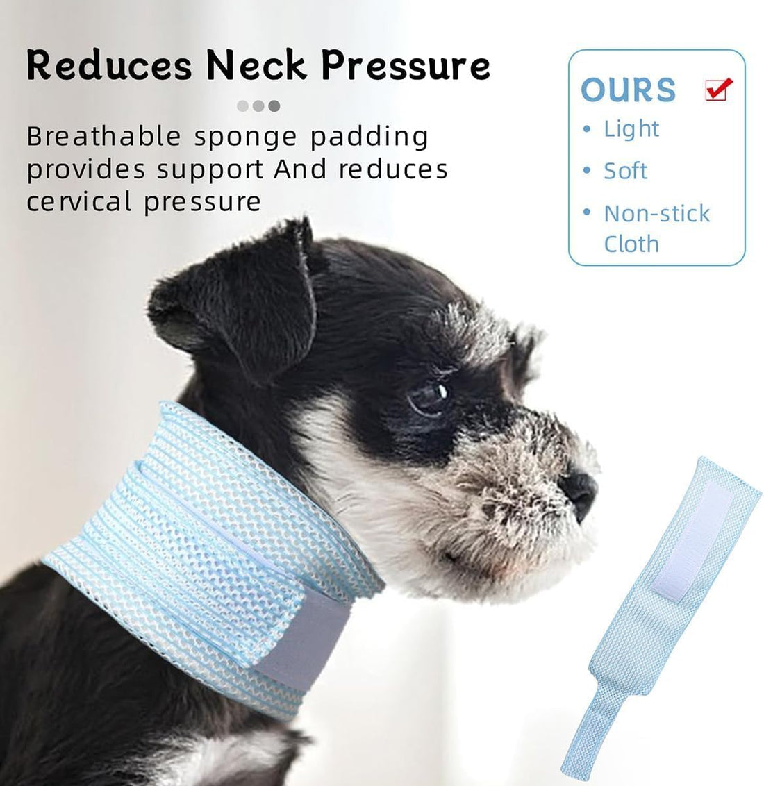 Cat Neck Brace Cover - Breathable Elizabethan Collar for Post-Surgery