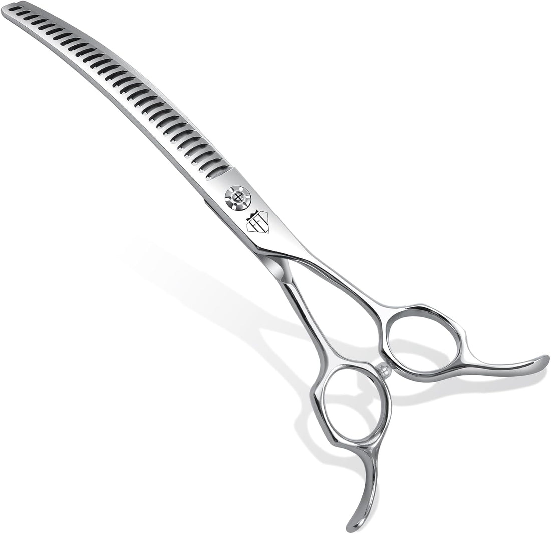 Professional Curved Thinning Scissors for Dog Grooming