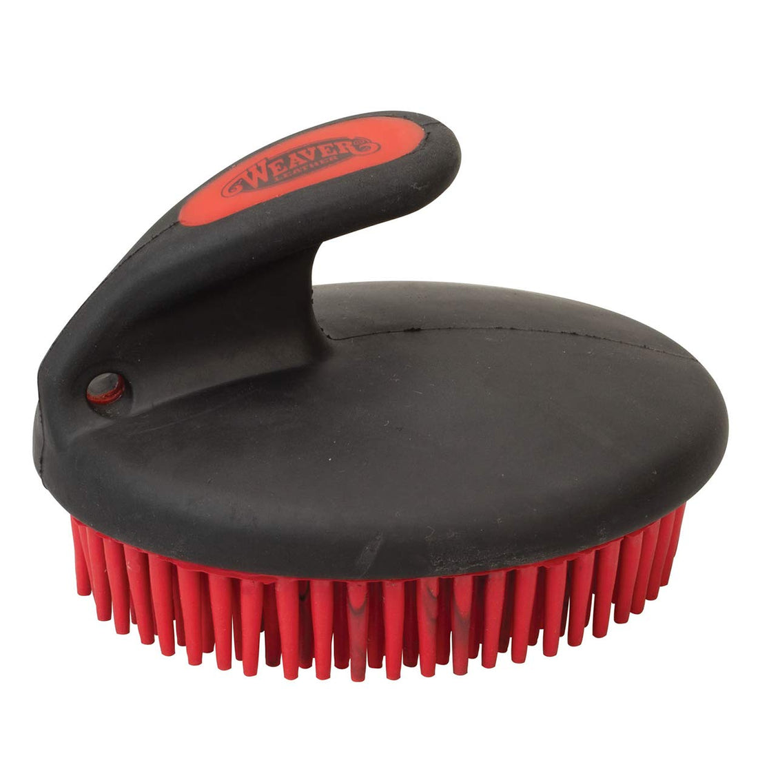 Weaver Equine Palm-Held Fine Curry with Small Rubber Bristles