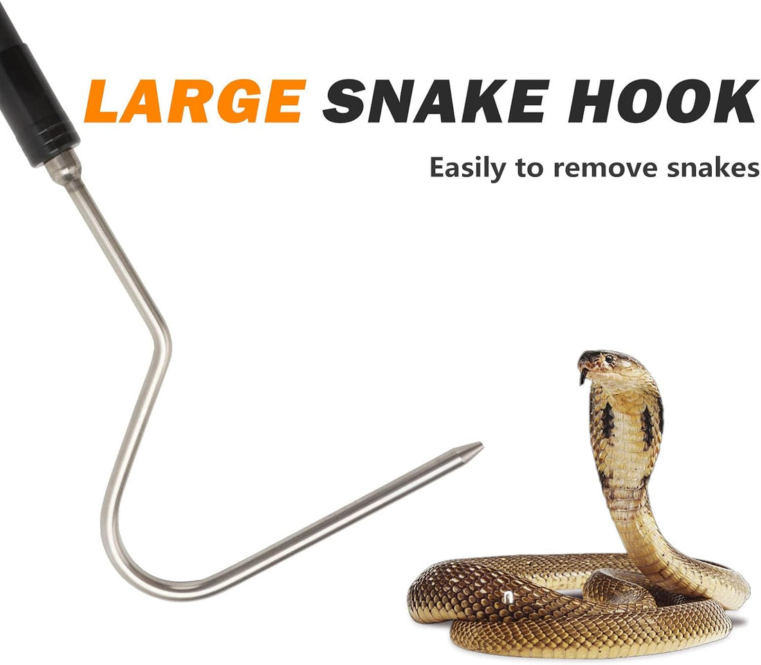 44 inch Snake Hook Catcher Stick Tongs Grabber Handling Tool Kit