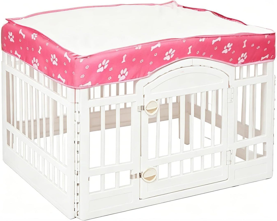 Dog Playpen Mesh Top Cover fits for 36" x 4-Panels,Dog Crate Cover