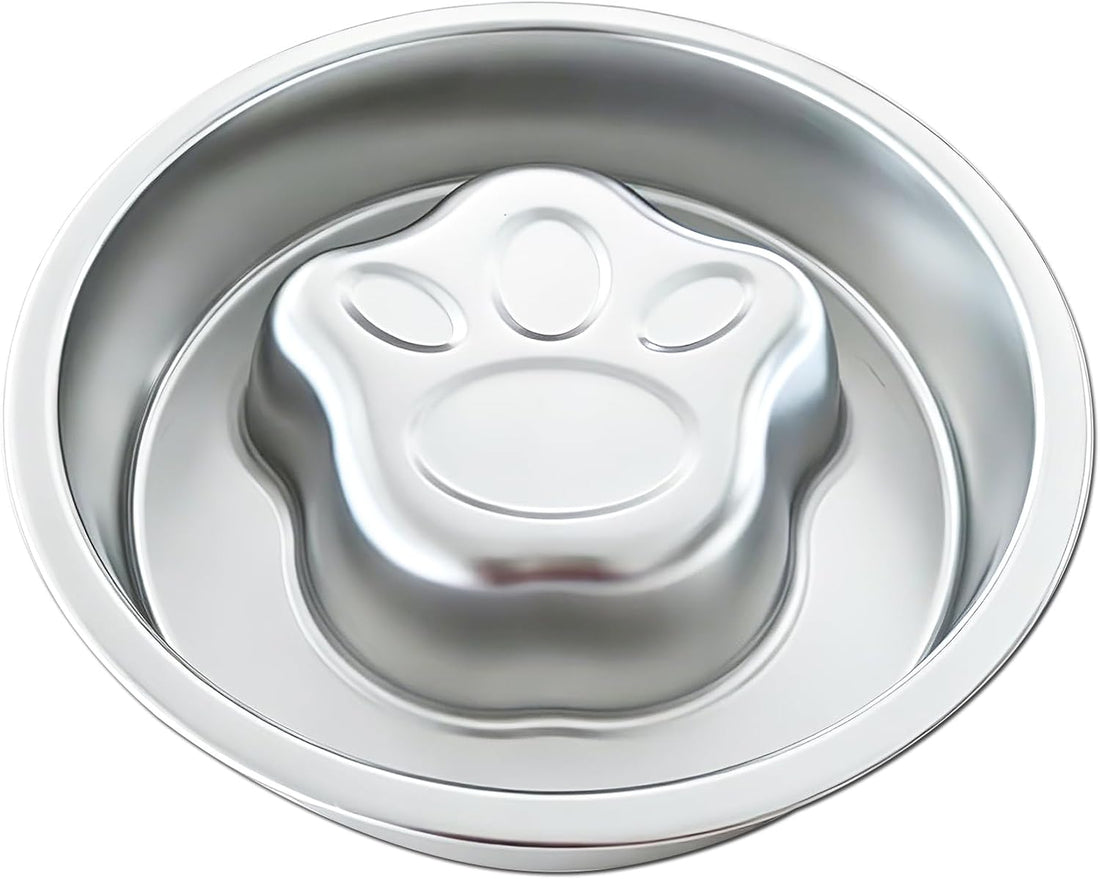 Stainless Steel Slow Feeder Dog Bowls,Slow Food Bowl for Dog & Cat
