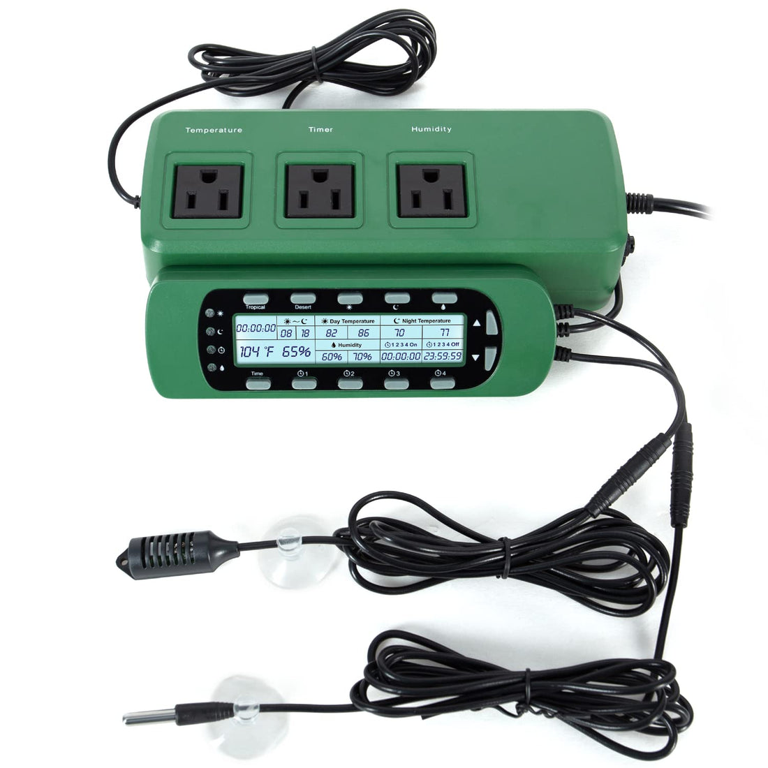 REPTI ZOO Reptile Digital Thermometer Hygrometer Controller for Tank