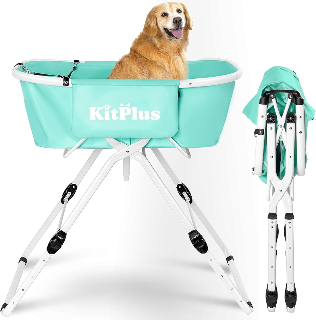KITPLUS Portable Dog Bathtub
