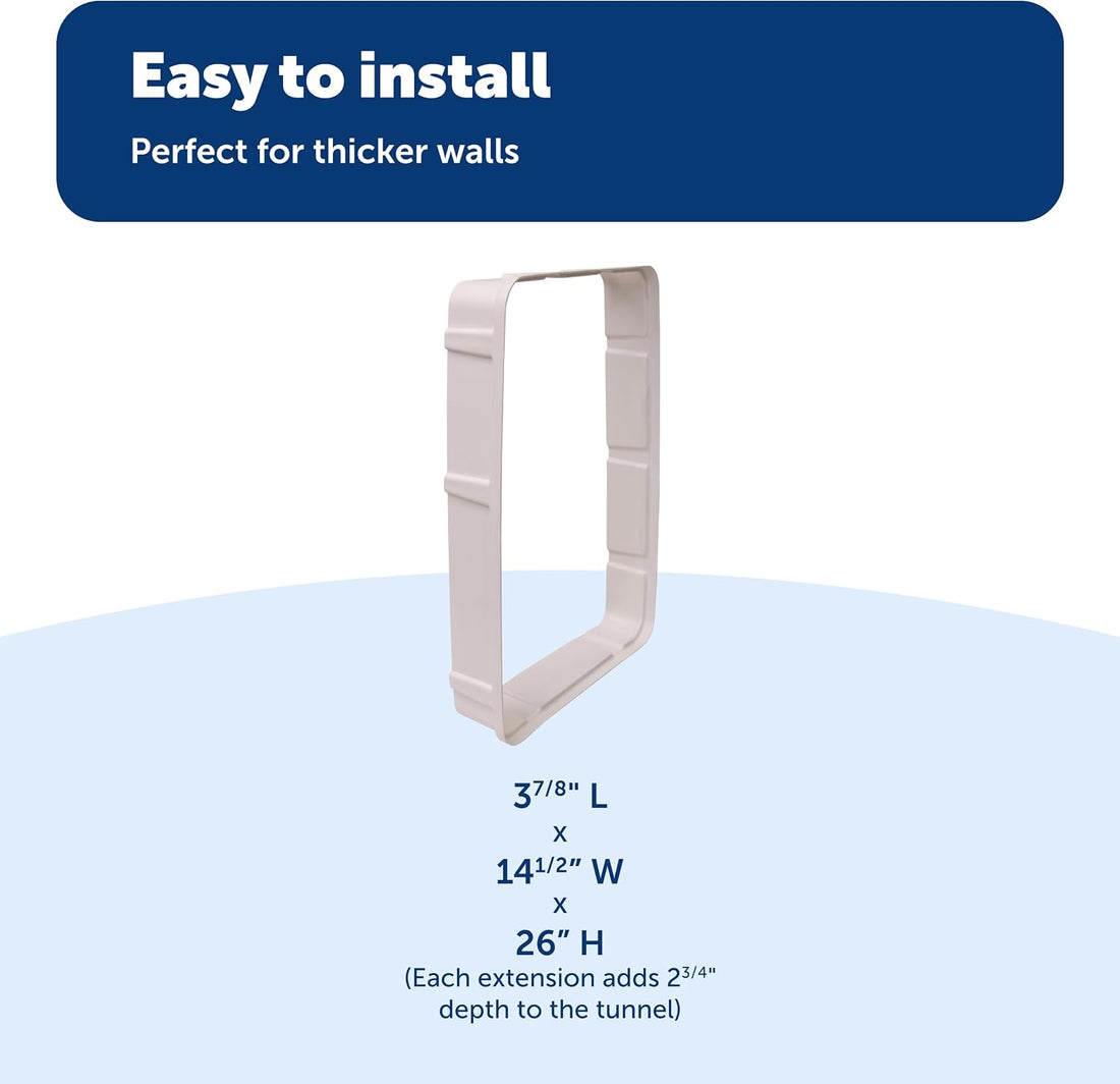 PetSafe Wall Tunnel Extension for SmartDoor Kit, Extends 2.75 in