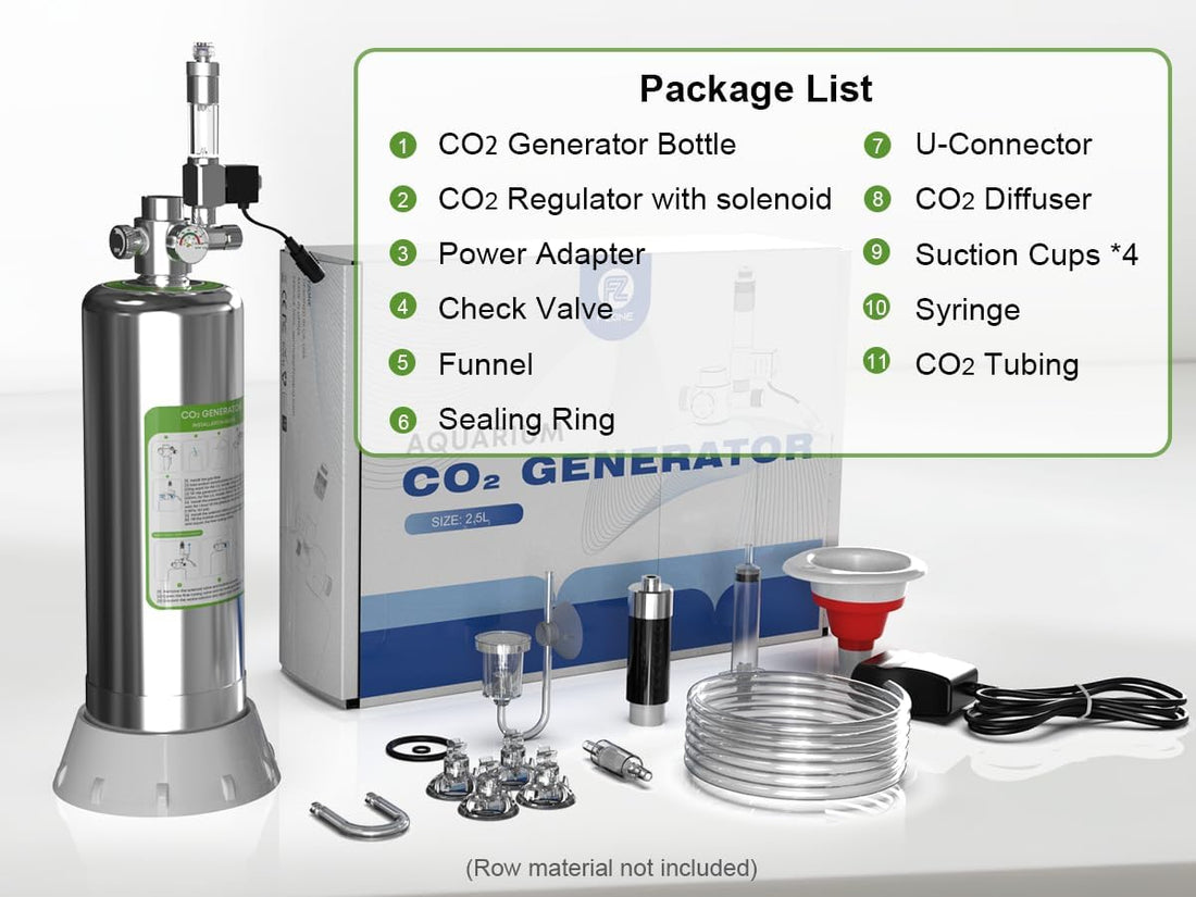 FZONE 5.5L Upgraded Aquarium CO₂ Generator kit for Aquarium Plants
