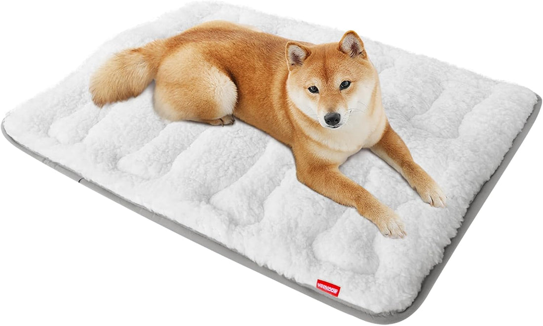 Dog Crate Mat(24" X 18"), Small Dog Bed Pad for Crate