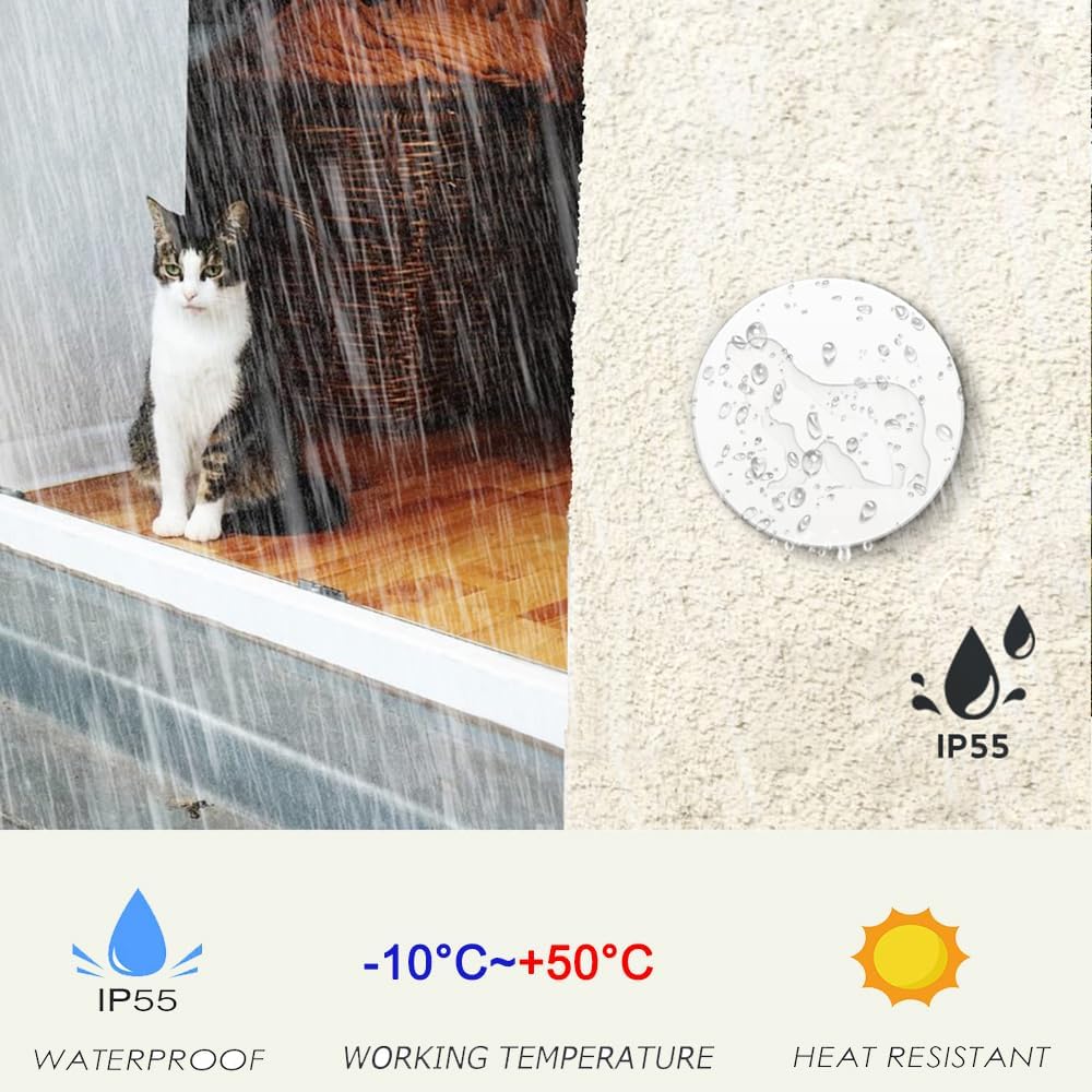Dog Door Bell for Potty Training to Go Outside, WiFi Doggie Door Bell