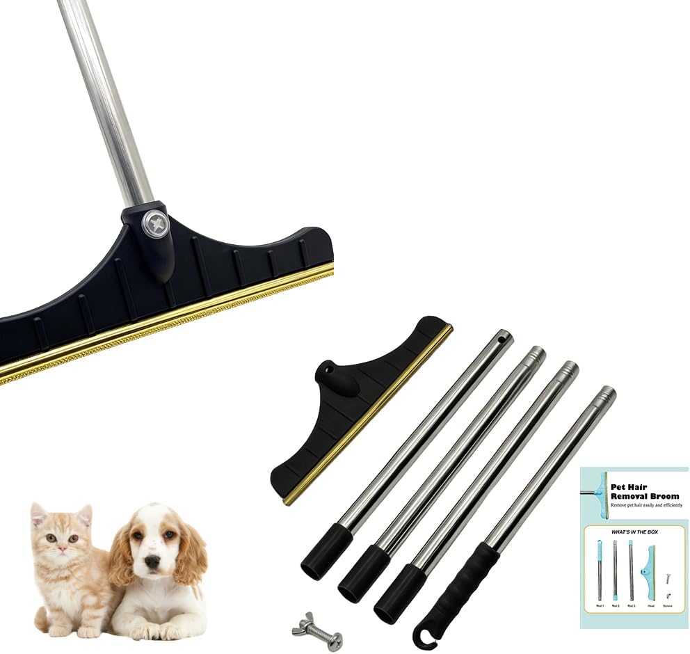 Premium Stainless Steel Pet Hair Removal Carpet Rake