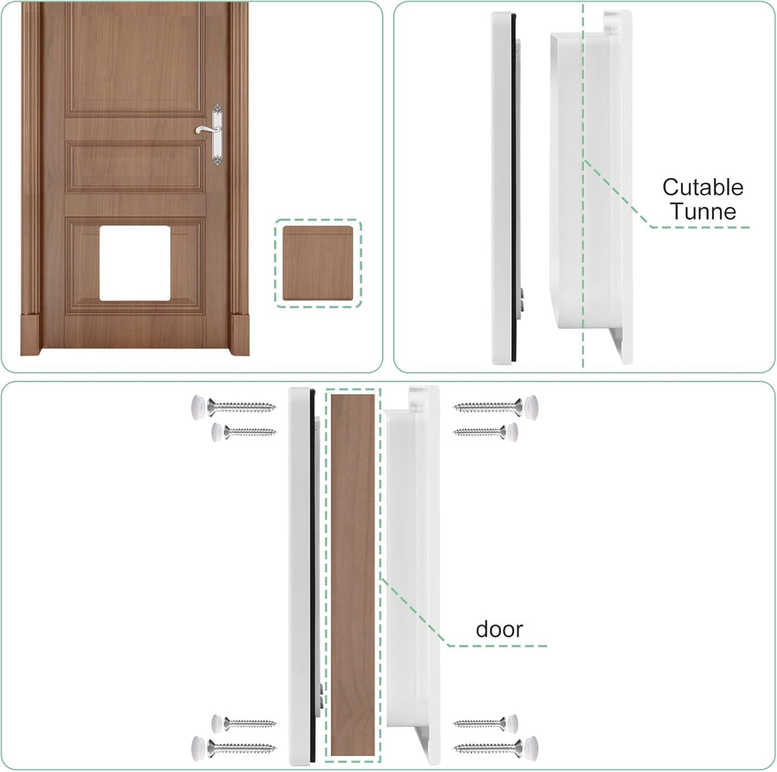 Cat Door- 4-Way Locking Option