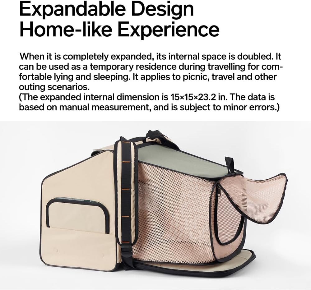 pidan Expandable Cat Backpack Cat Carrier Large Pet Carriers Bag