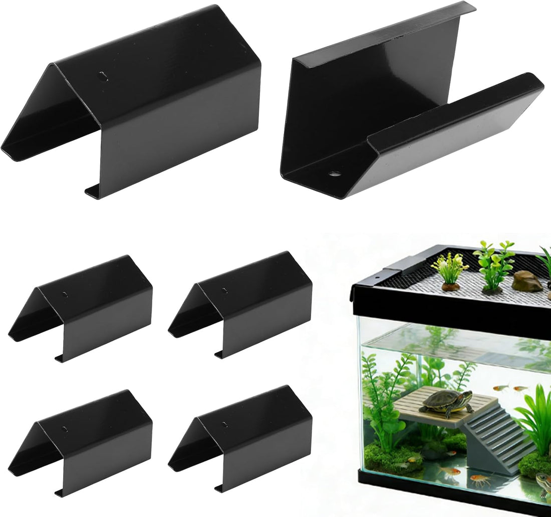 6Pack Reptile Terrarium Covers Heavy Duty Screen Clips for 5-29