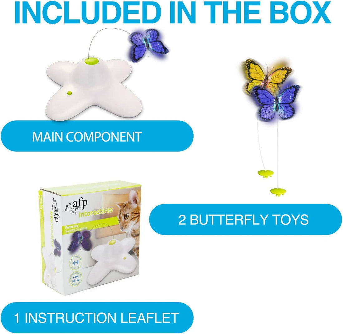 AFP Interactive Cat Toy, Butter-Fly Interactive for Indoor Cats