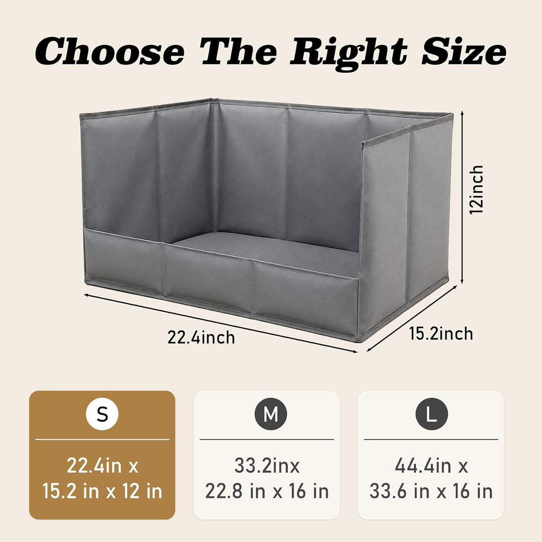 Dog Litter Box, Foldable Pee Pad Holder with High Walls for Indoor