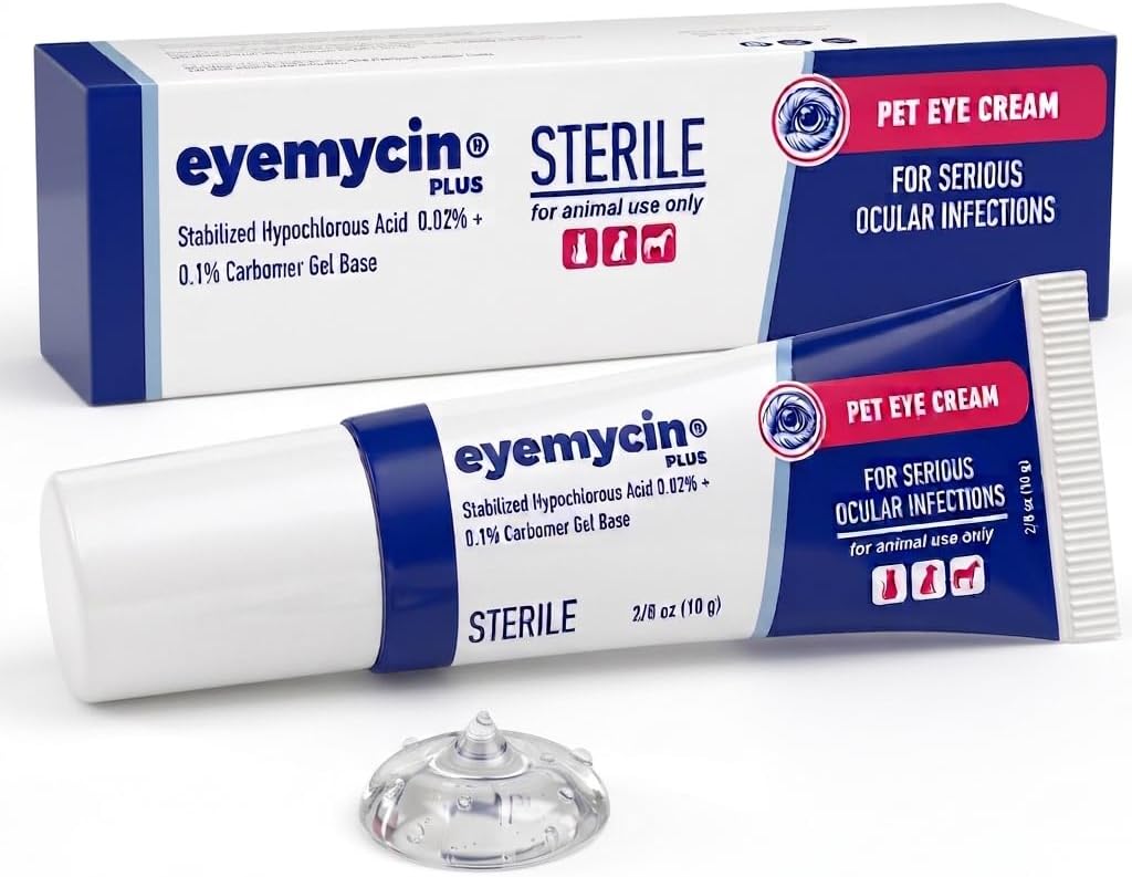 QUQU Natural EYEMYCIN Pet Eye Health for Dogs, Cats, Cattle, Sheep