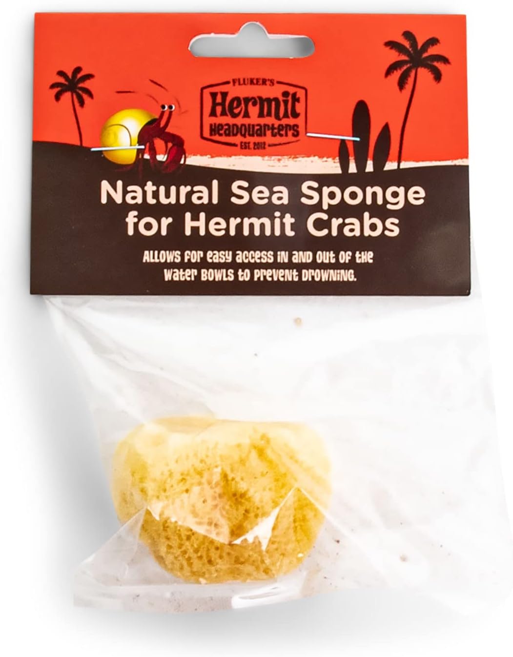 Fluker's Natural Sea Sponge for Hermit Crabs