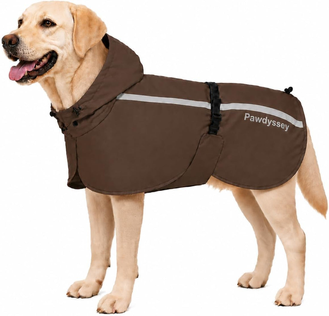 Stretch Fabric Dog Raincoat with Hood