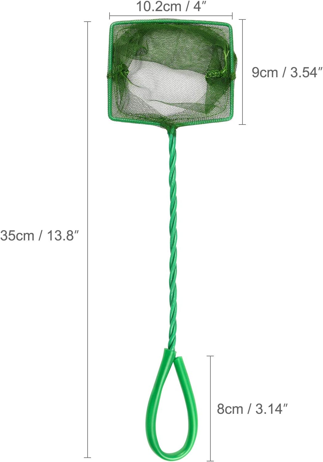 4Pcs Aquarium Fish Net, 4 Inch Quick Catch Mesh Nylon Fishing Nets