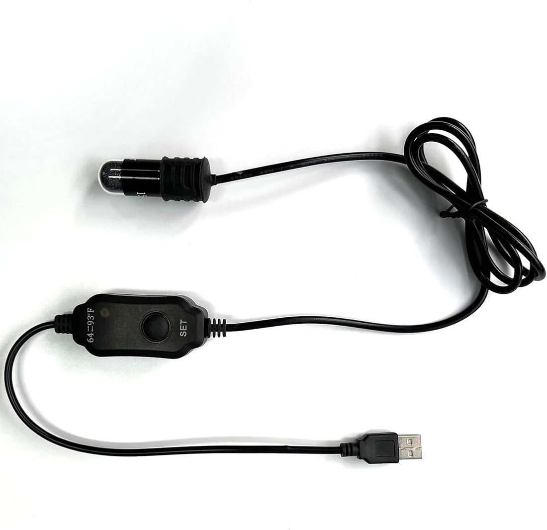 USB 10W Mini Submersible Aquarium Heater Adjustable Fish Tank Heater