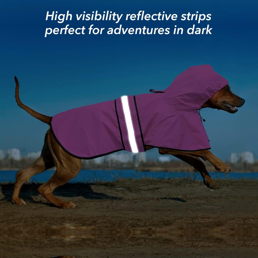 Waterproof Dog Raincoat - Adjustable Pet Rain Coats