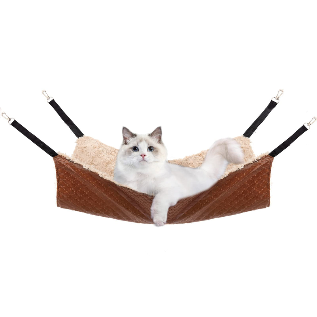 JOYELF Cat Hammock Bed, Medium Reversible Pet Cage Hammock Hanging
