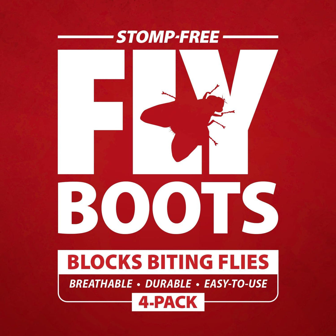 Jeffers Romper Stomper Fly Boots for Horses - Grey, Large