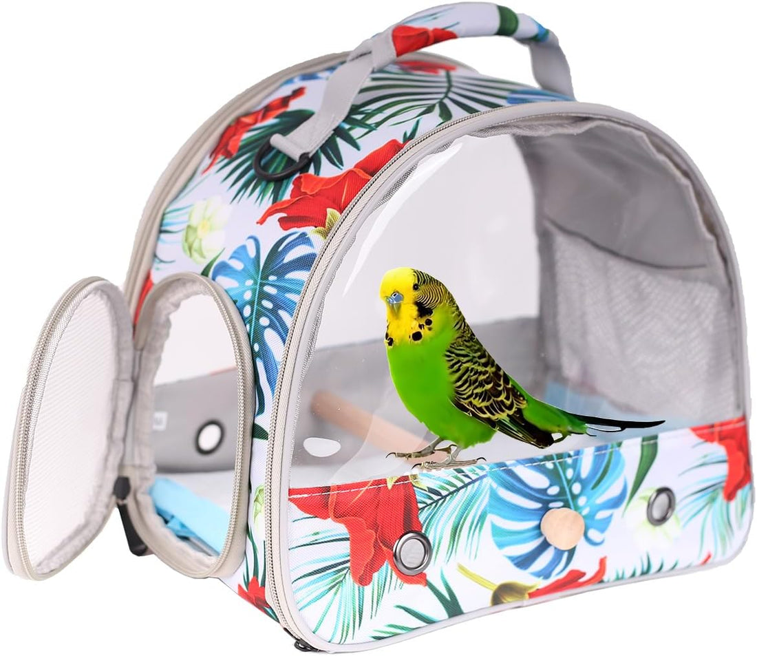 Bird Carrier Backpack with Rope Perch