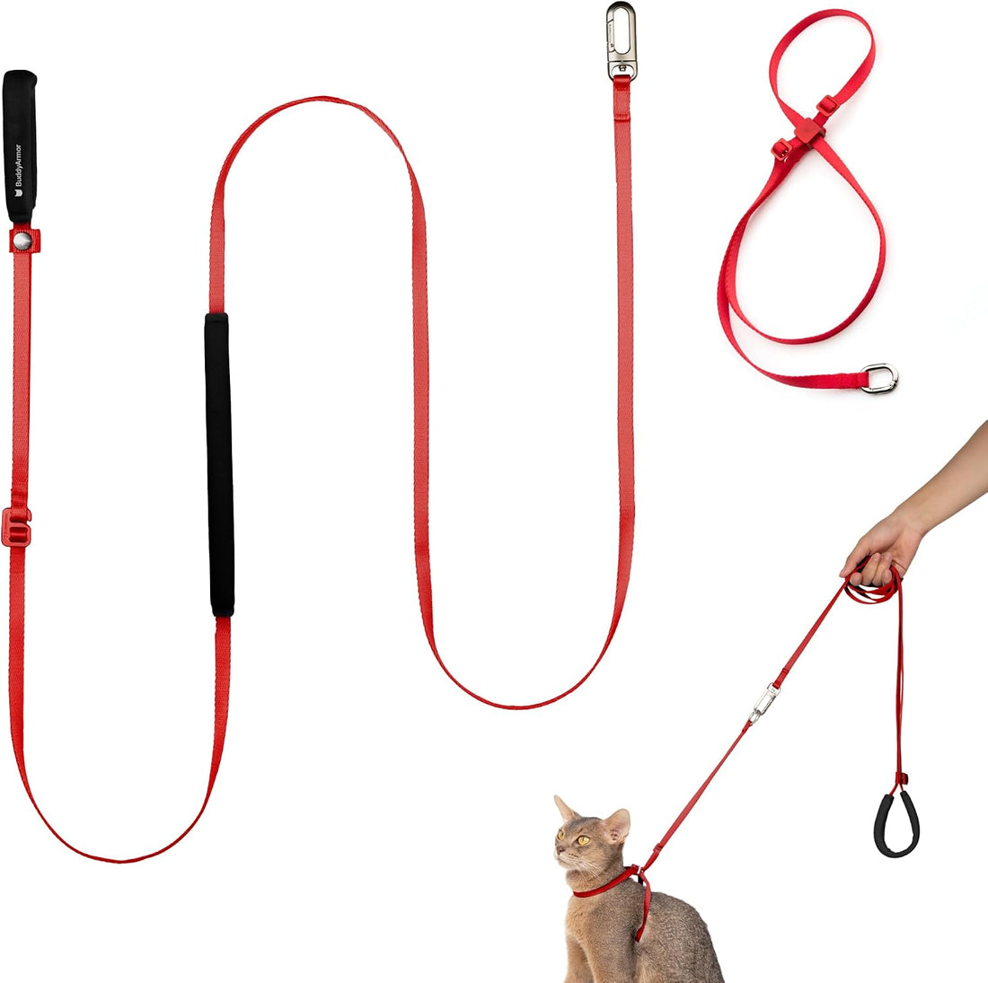 Escape Proof Cat Harness and Lightweight Leash Set