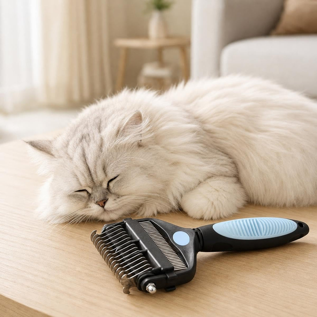 3-in-1 Pet Grooming Tool Dematting Comb Undercoat Rake Deshedding