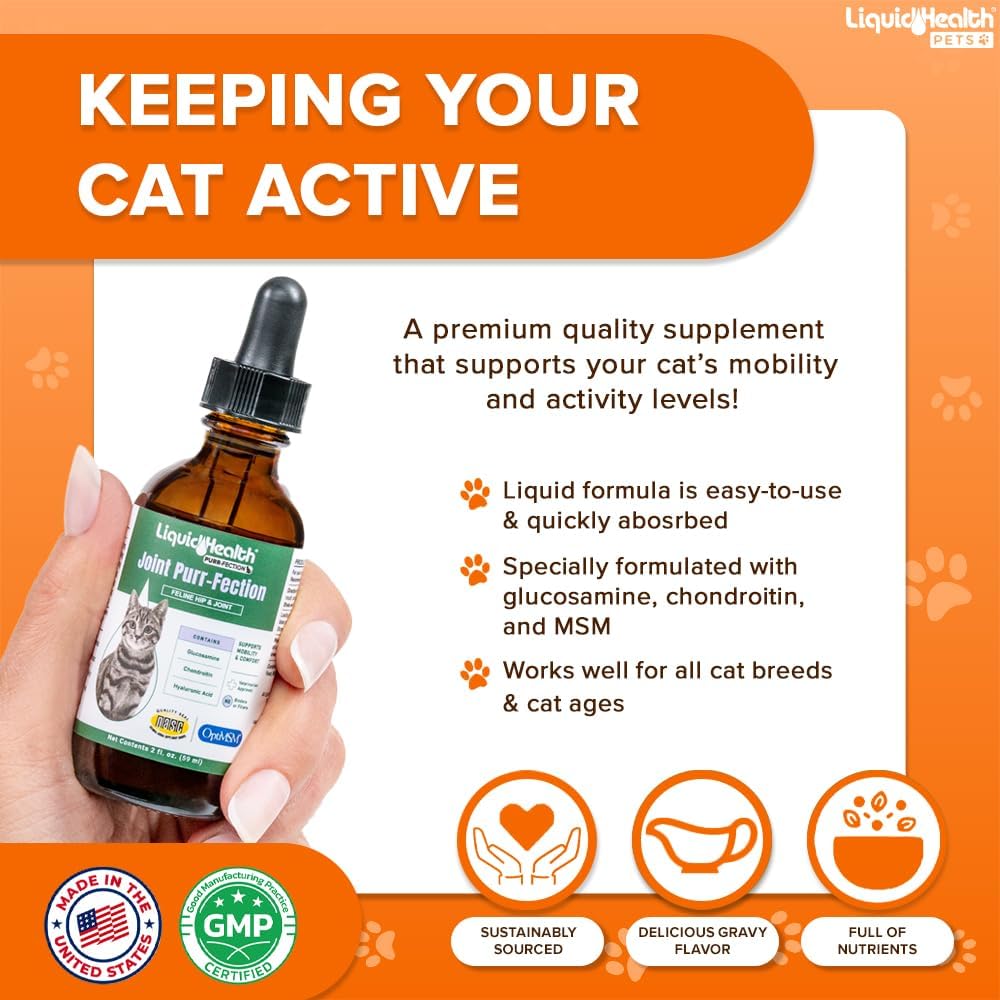LIQUIDHEALTH Pets Liquid Cat Glucosamine Joint Purr-Fection