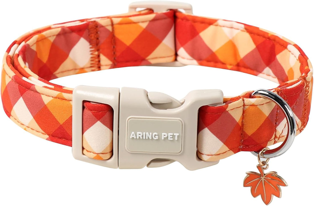 ARING PET Girl Dog Collar, Cute Spring Summer Pink Bow Puppy Pet