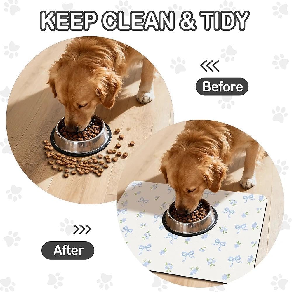 Dog Food Mat for Pet Cat Food Mat
