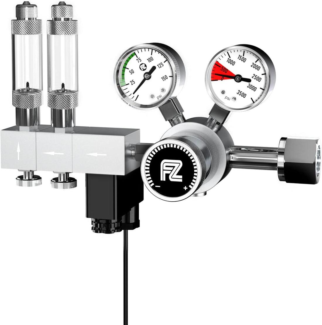 FZONE Pro Dual Stage Aquarium CO2 Regulator CGA320 for Aquarium Plant