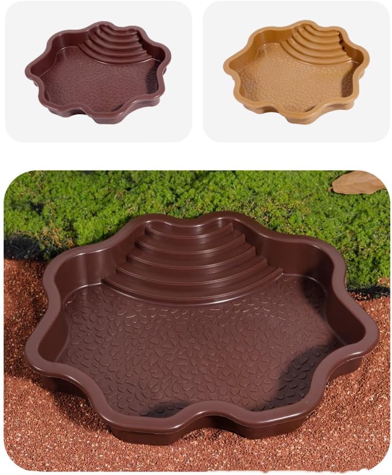 Turtle Bathing Pool, Reptile Feeding Dish Water Pot,Turtle Bathing Pot