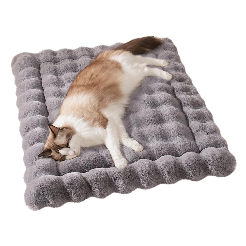 SOMAHE Cat Bed Mat, Soft Plush Faux Fur Kneading Pet Bed