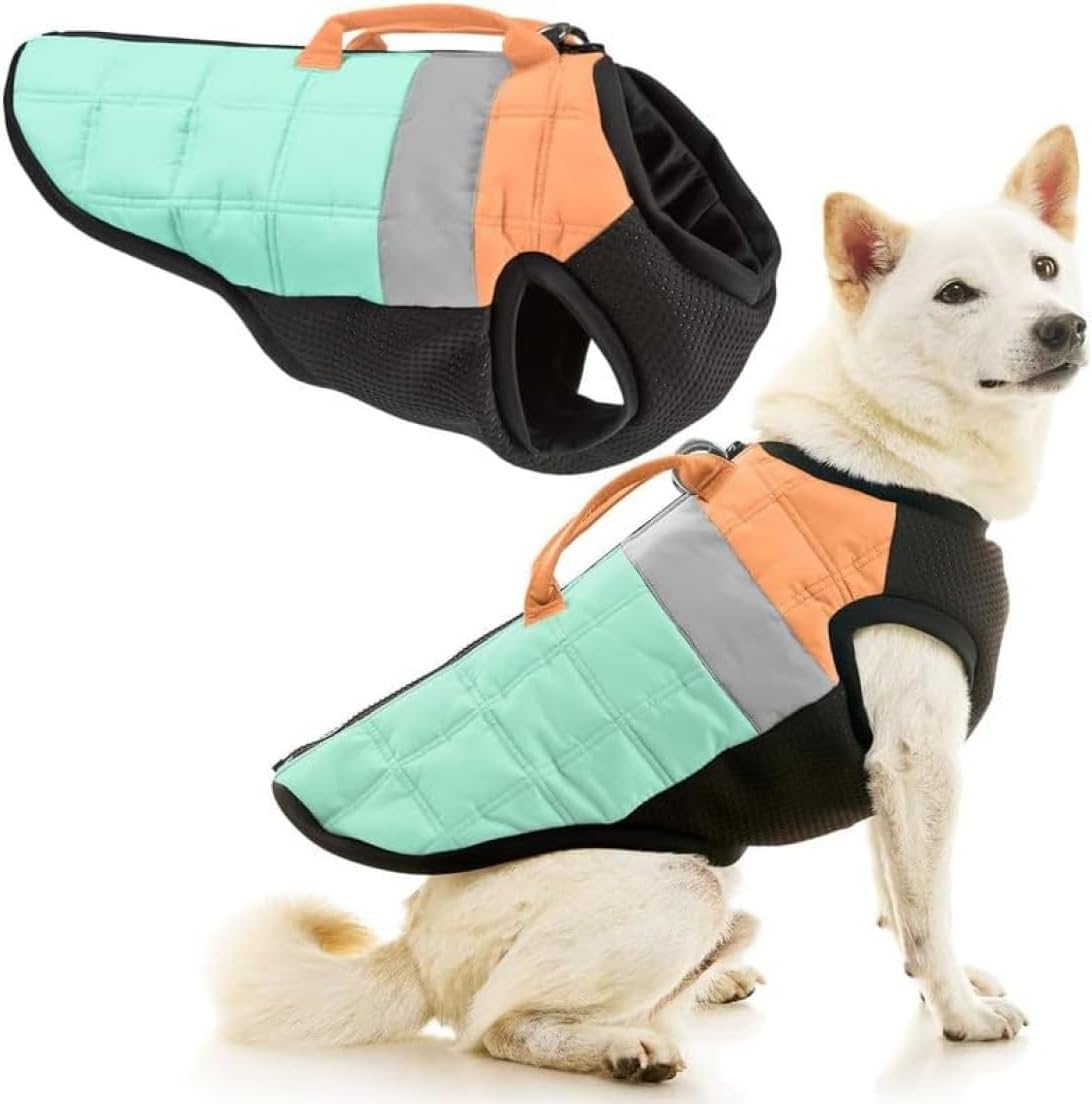 Gooby Padded Vest Dog Jacket, Solid Red