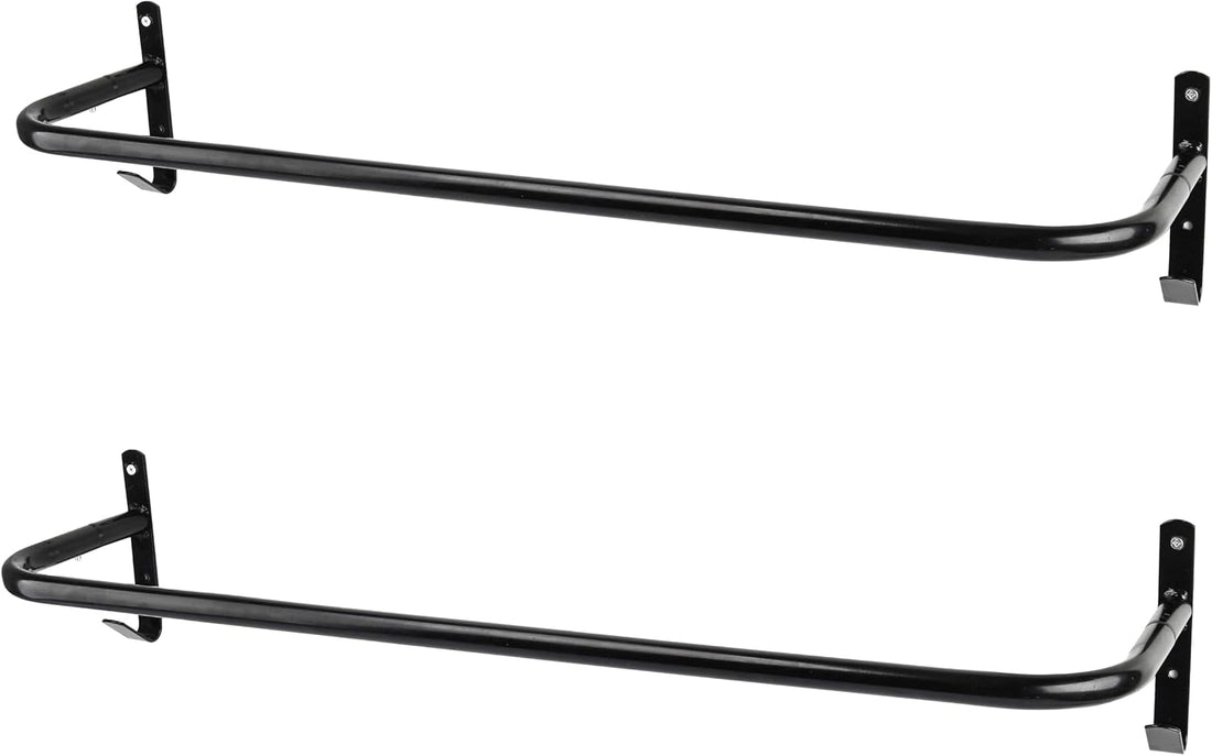2Pcs Blanket Rack Wall Mounted Removable Horse Blanket Bar, 34 Inch