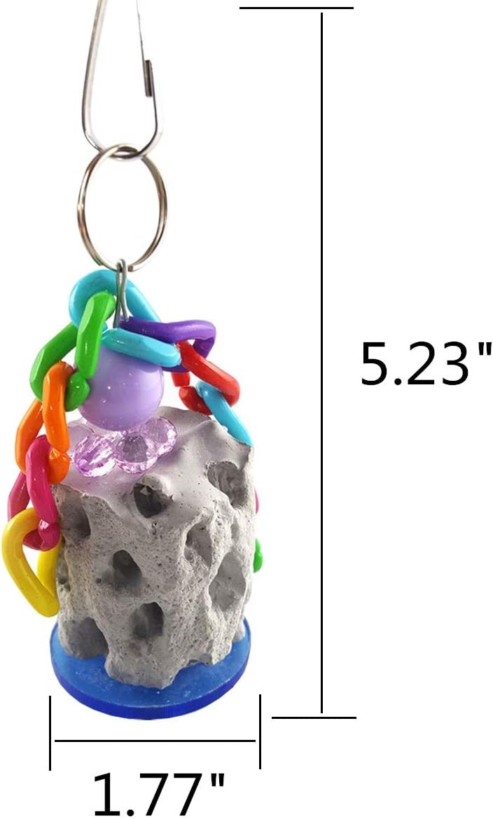 Wontee Bird Calcium Teeth Grinding Chew Treats Toy for Parrot