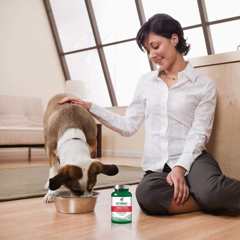 Vet's Best Healthy Coat Shed & Itch Relief Tablets for Allergies