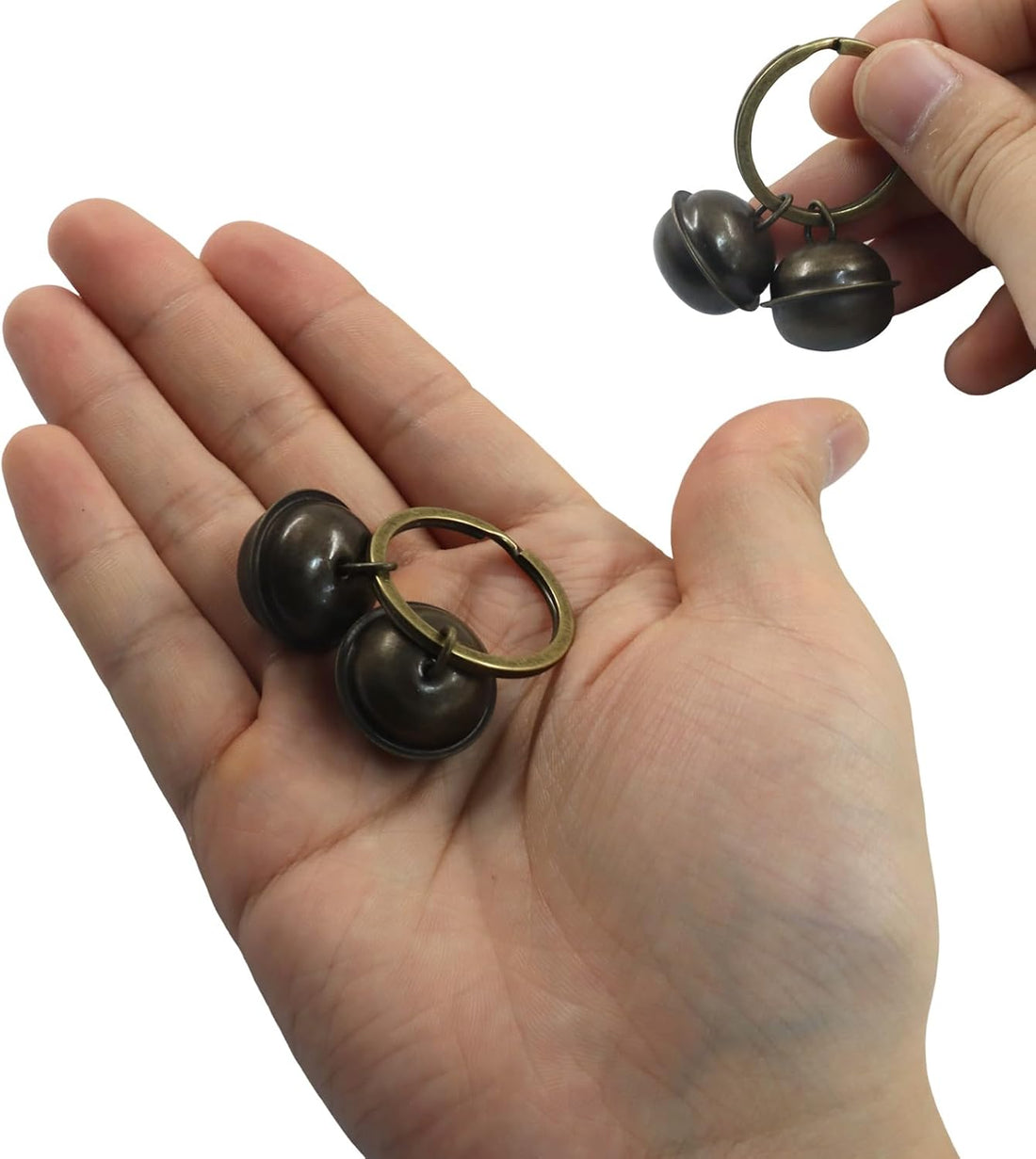 Jiozermi Dog Bells for Pet Tracking, 2 Pcs, Copper