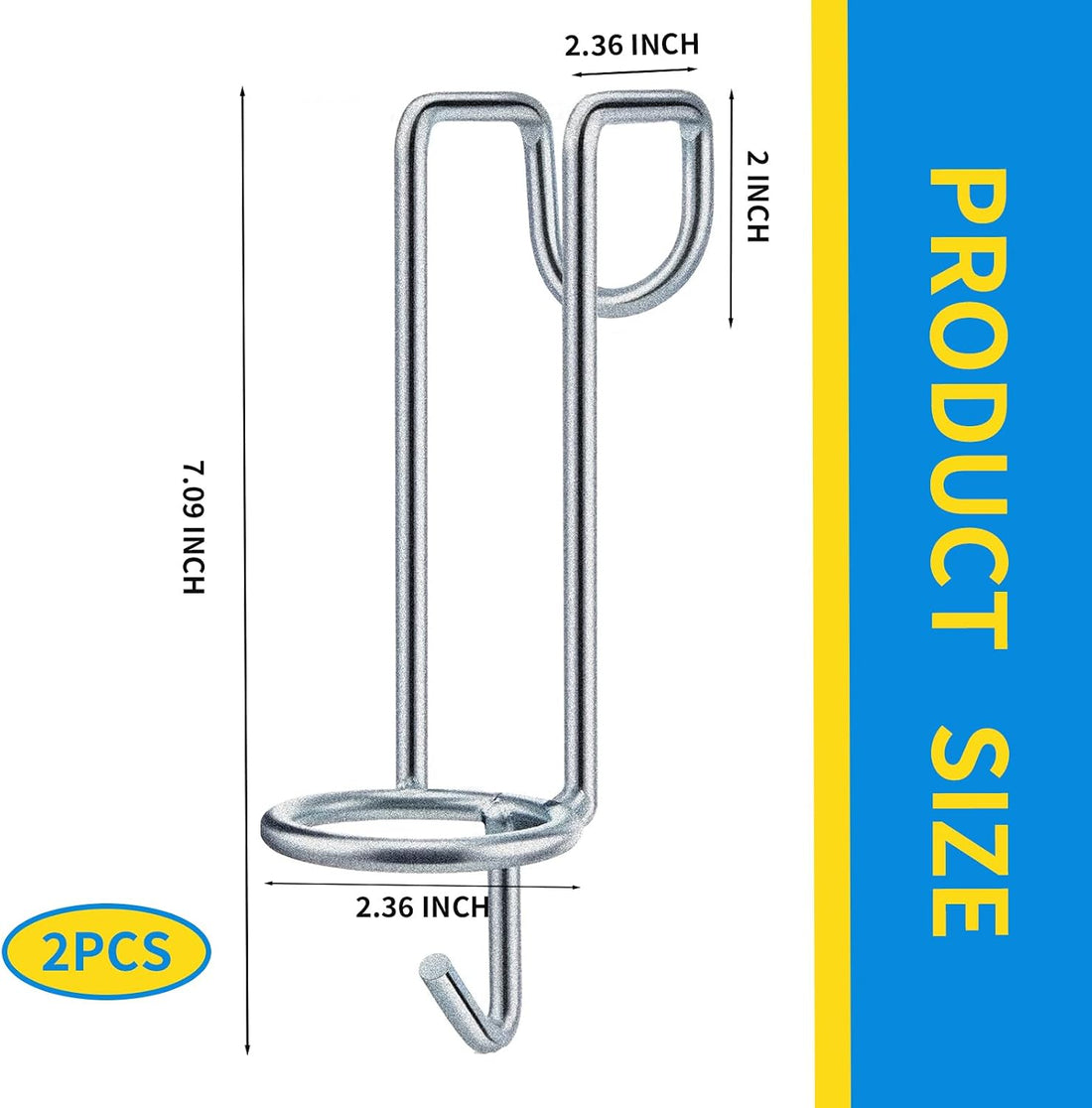 2 Pack Horse Water Bucket Hooks, Heavy Duty Metal Horse Bucket Hooks